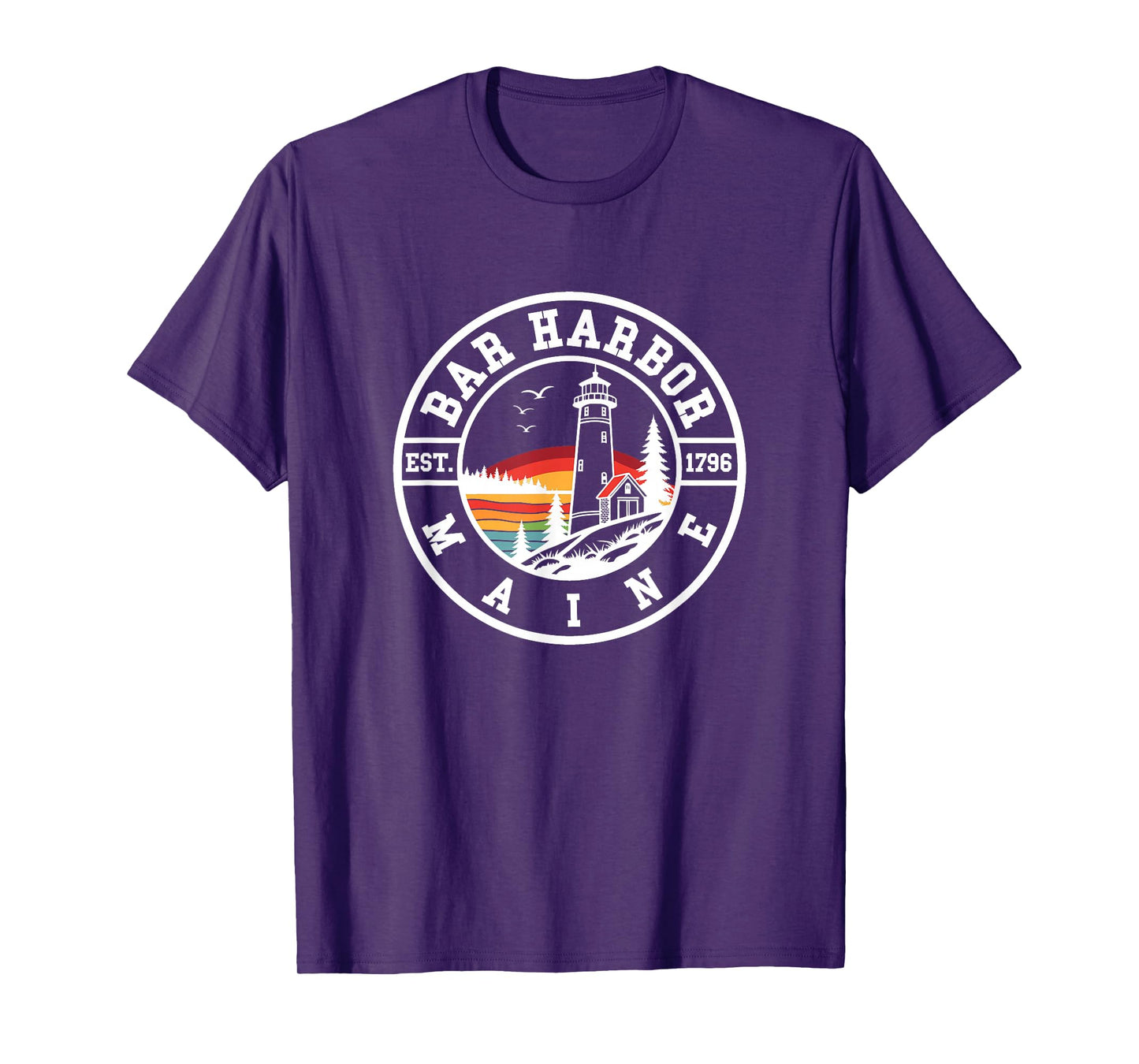 Bar Harbor - Maine - Throwback Design - Classic T-Shirt
