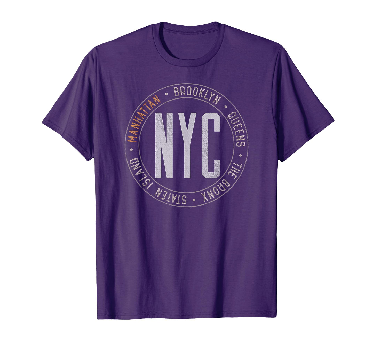 MANHATTAN New York Boroughs Five Boroughs NYC Manhattanites T-Shirt