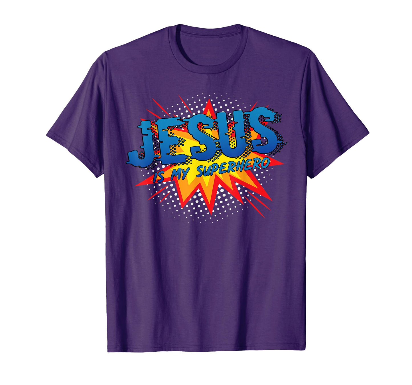 Jesus Is My Superhero Cute Powerful Christian Gift Comic T-Shirt