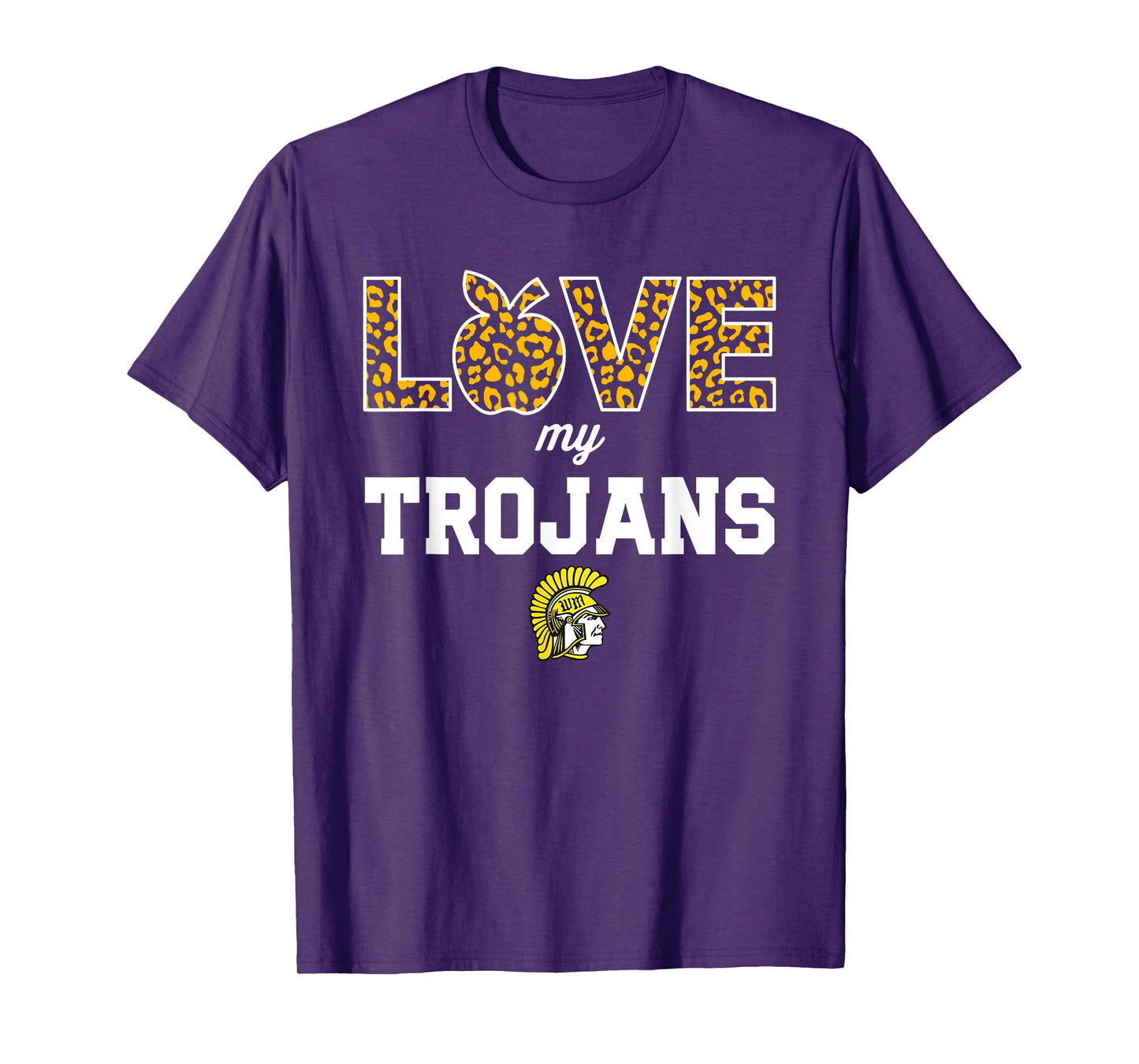 West Marshall Trojans Logo Love My Team HS T-Shirt
