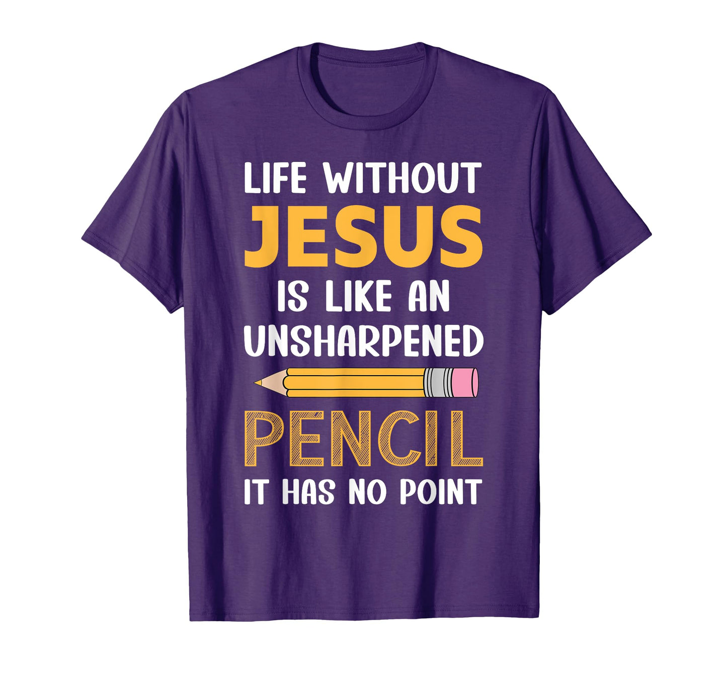 Life Without Jesus Christian Faith Religious Funny Men Women T-Shirt