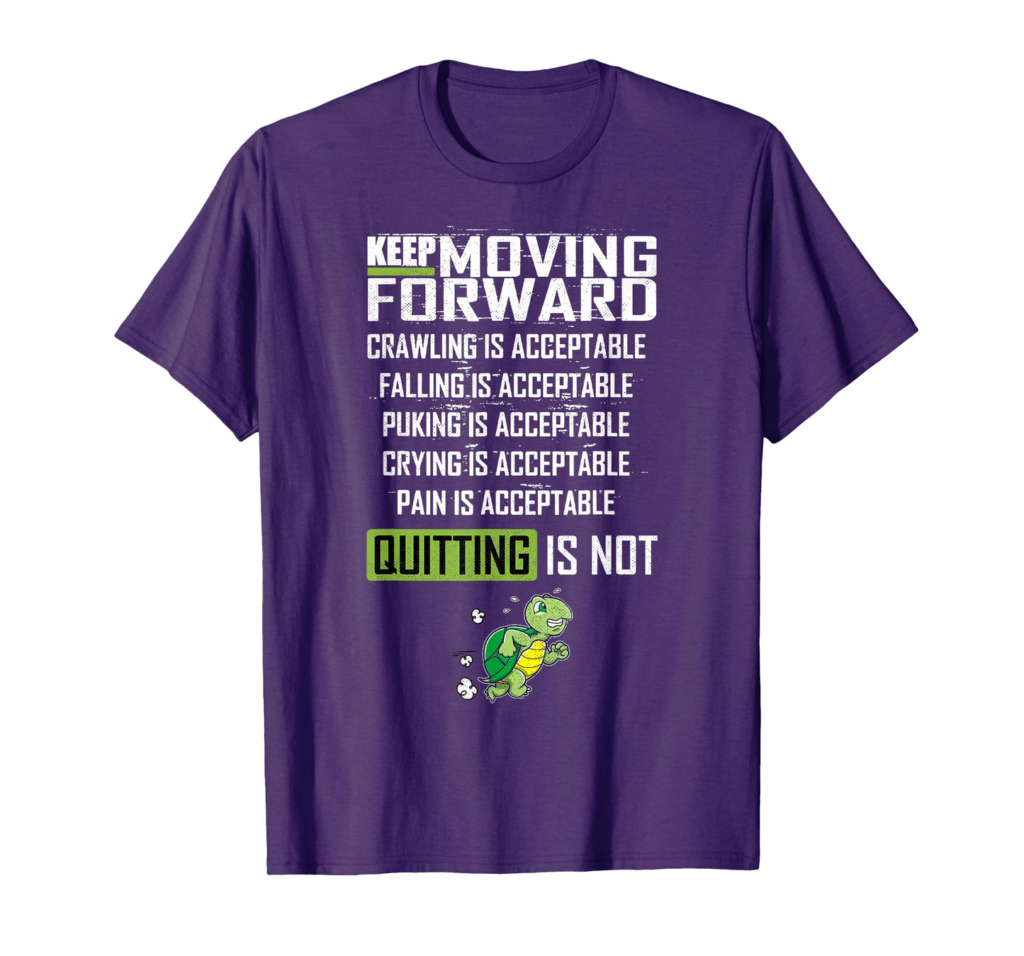 Keep Moving Forward Positive Vibes Motivational Message T-Shirt