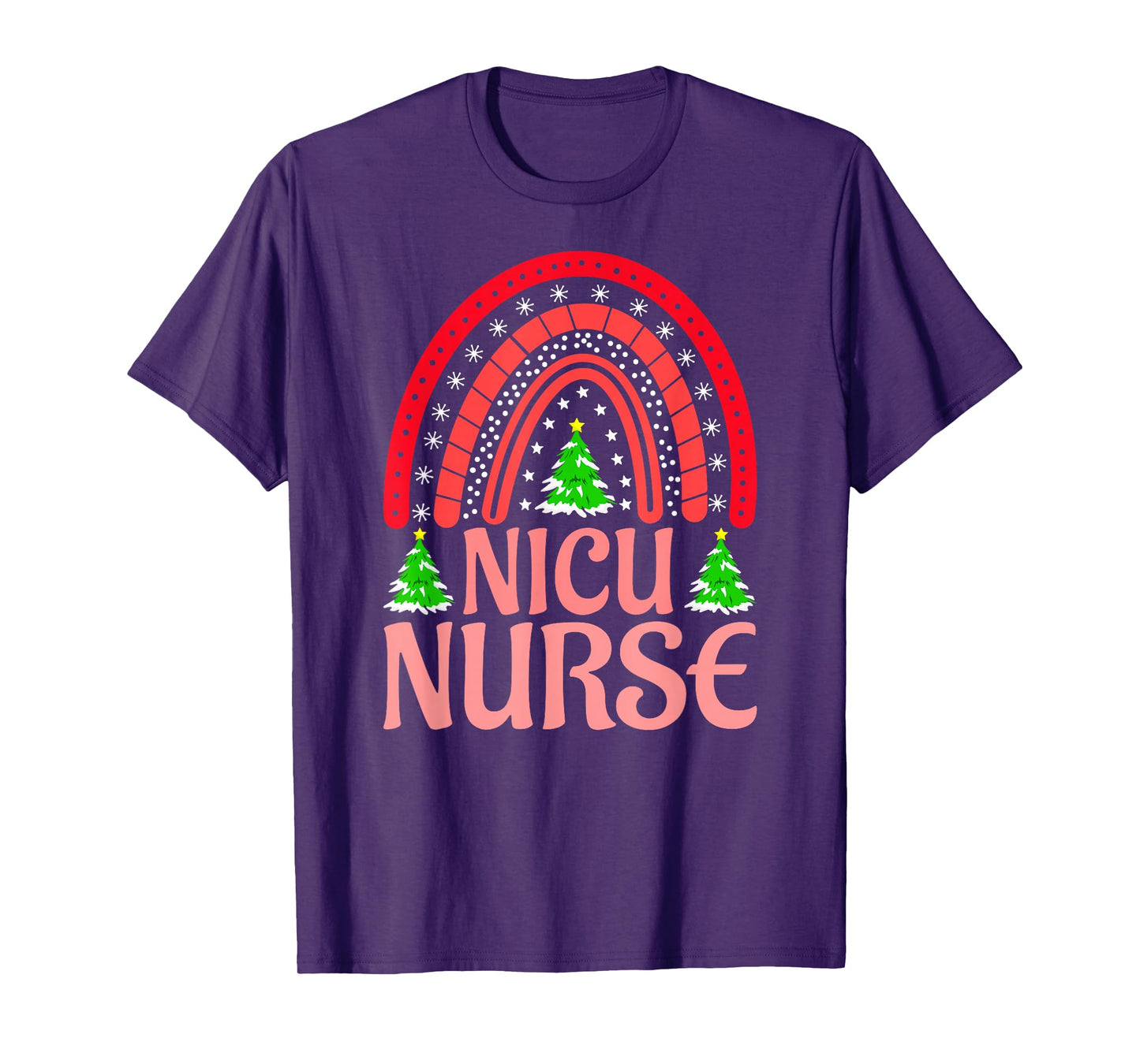 NICU Nurse Christmas Crew Nurselife Nursing Xmas T-Shirt