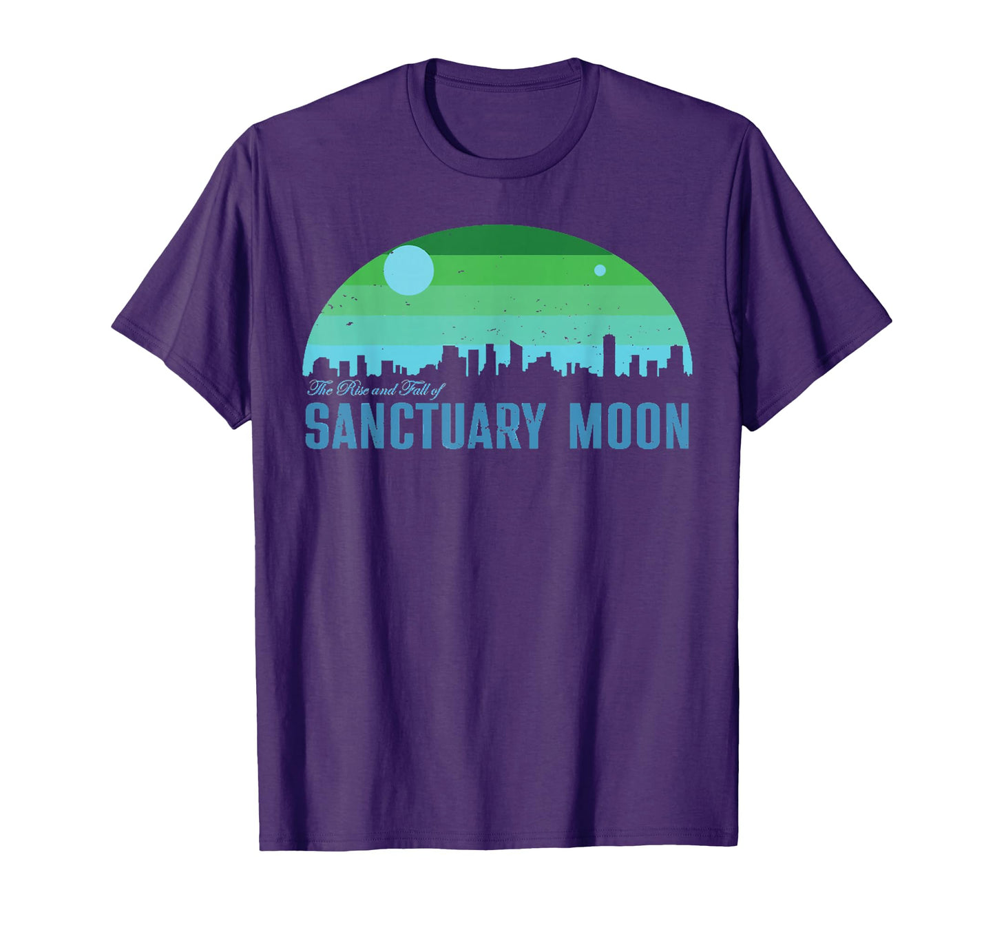 Retro The Rise And Fall Of Sanctuary Moon T-Shirt
