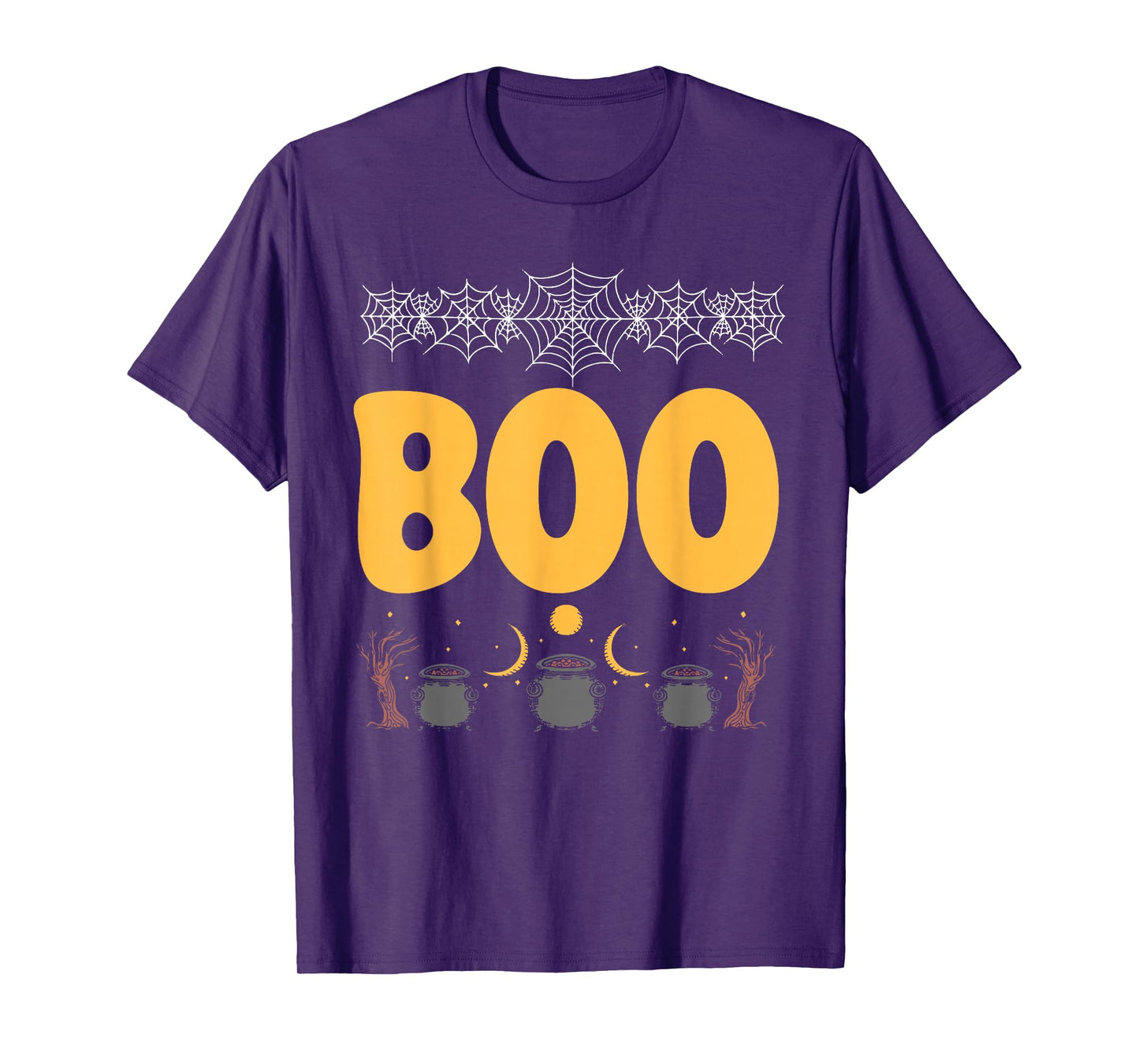 Boo Halloween Spider Witch Trick or Treat Halloween Lover T-Shirt