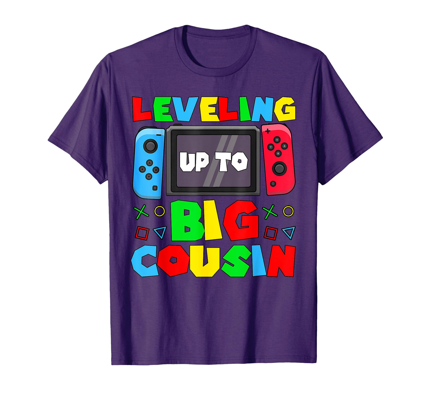 Leveling Up To Big Cousin Shirt Game Controller Kids Toddler T-Shirt