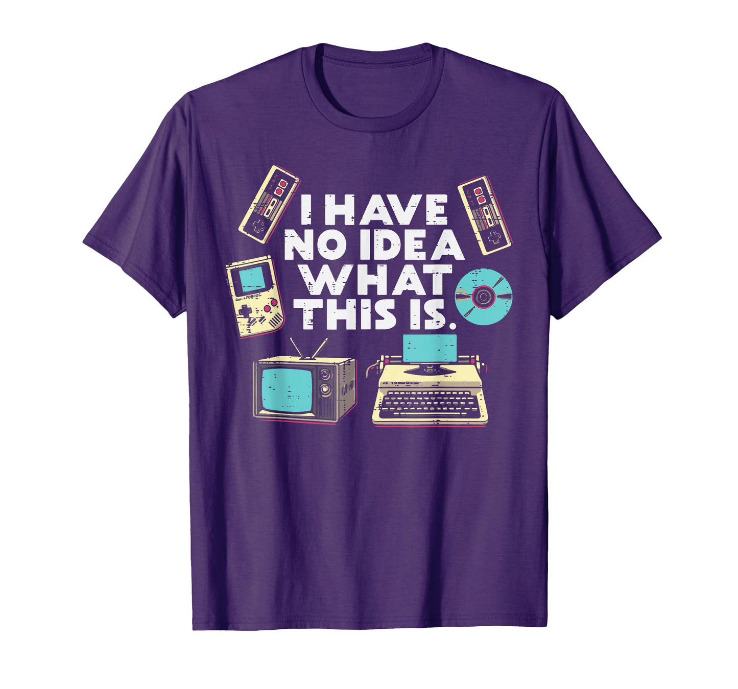 No Idea What is This Typewriter Funny 70s 80s Men Women Kids T-Shirt