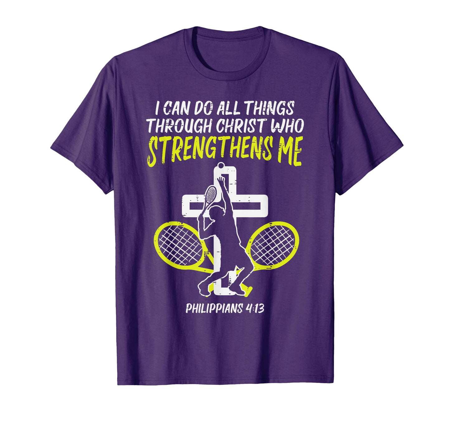 Can Do All Things Tennis God Jesus Christian Men Women Kids T-Shirt