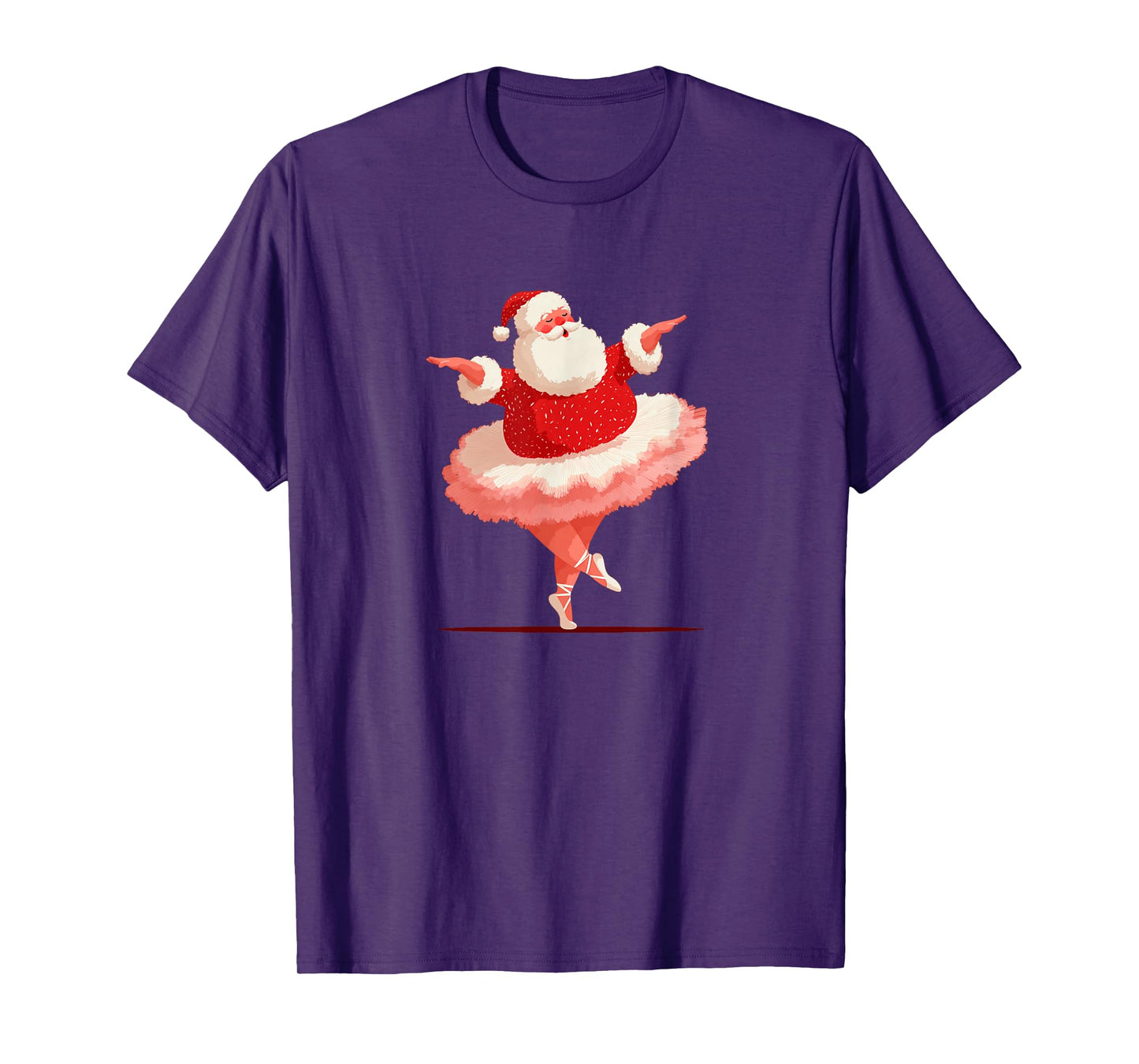 Amazing Ballerina Santa Claus Costume for Tutu Lovers T-Shirt