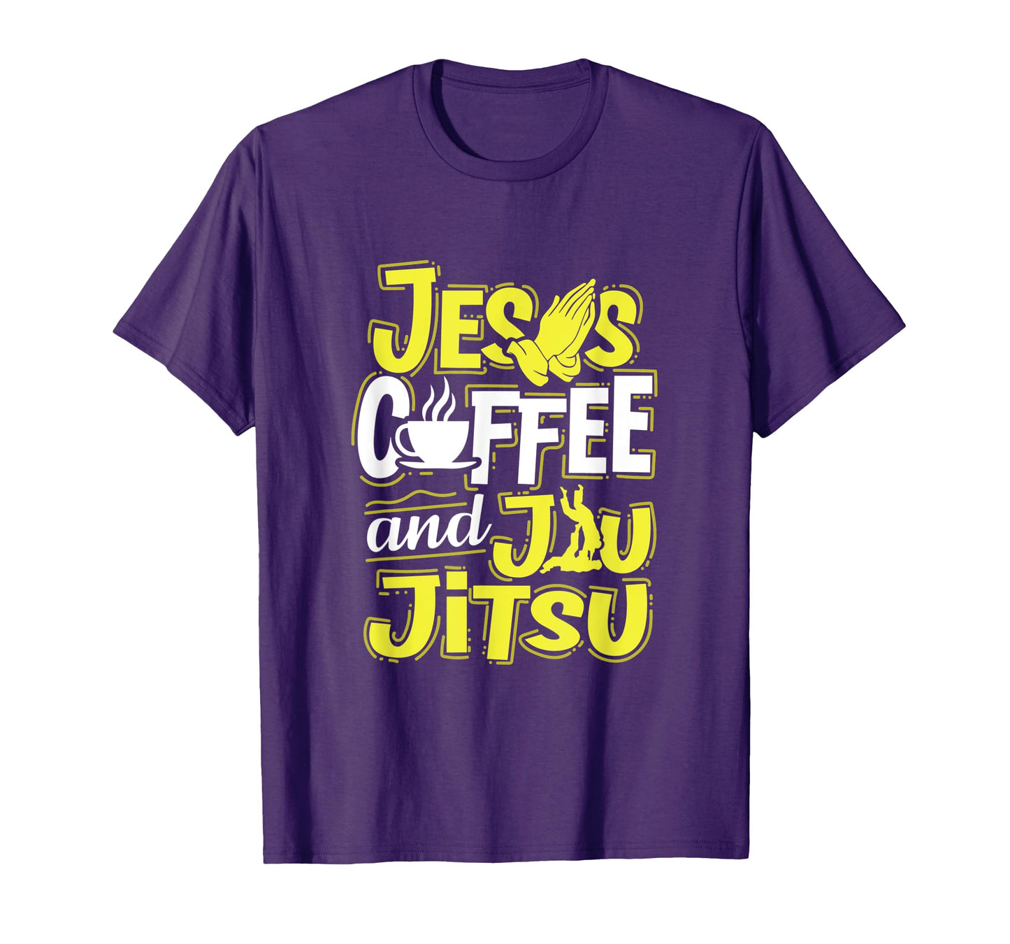 Jesus Coffee And Jiu-Jitsu Artwork For A Coffee Lover T-Shirt