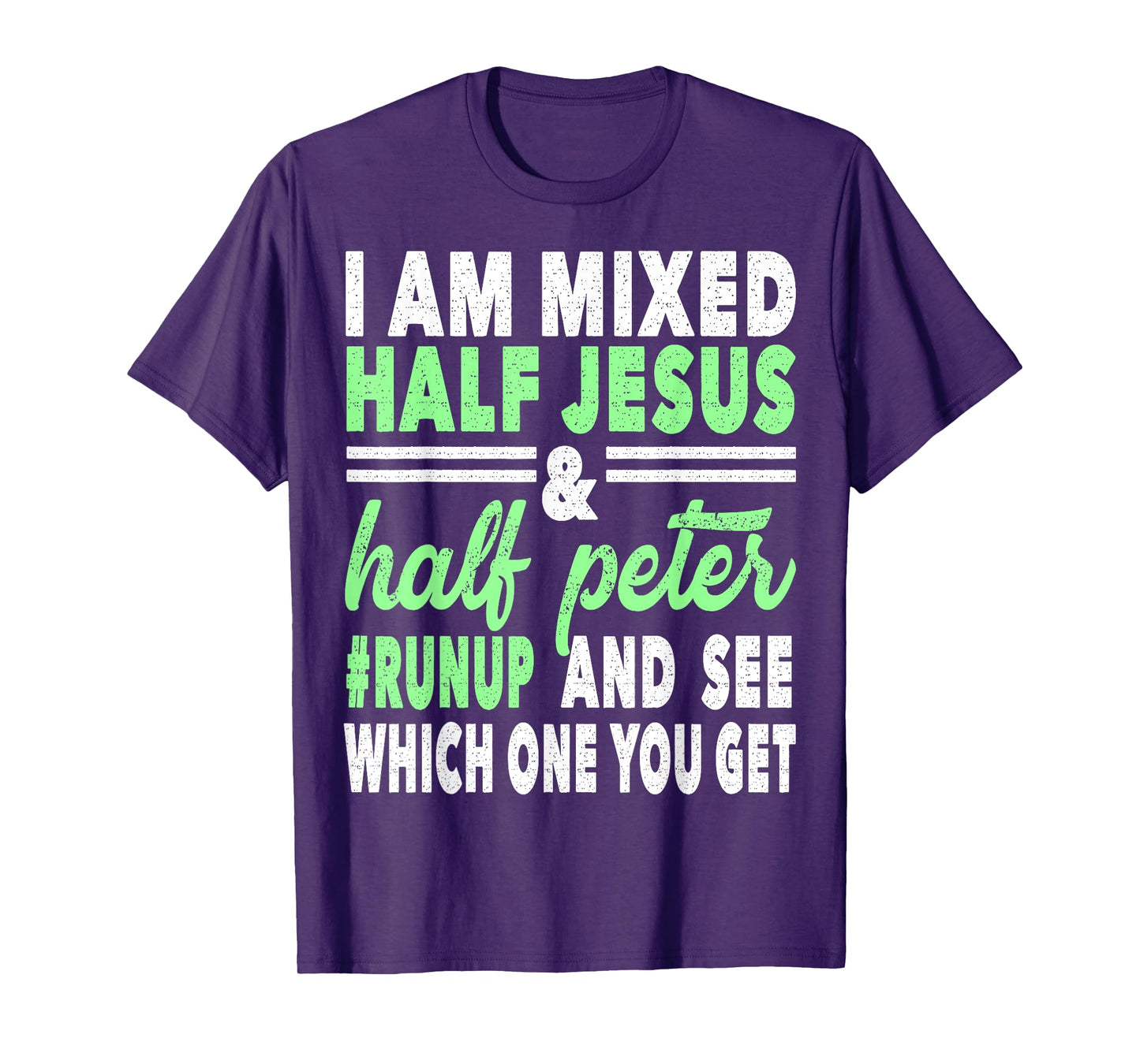 Mixed Half Jesus and Half Peter Gift for a Christians T-Shirt