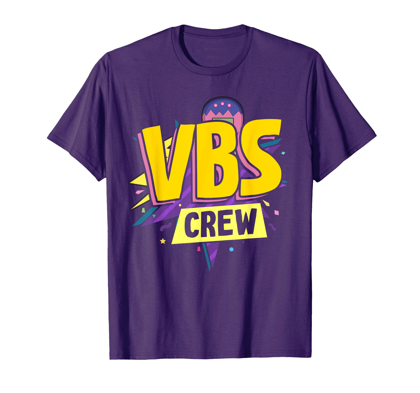 VBS Crew Vacation Bible VBS Teacher Groovy Christian School T-Shirt for Men Women Kids