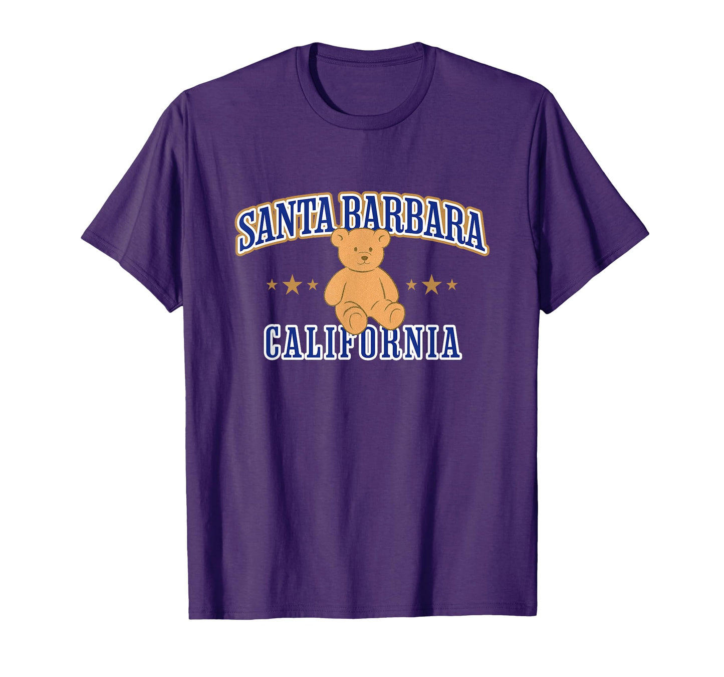 Santa Barbara California Teddy Bear Casual T-Shirt