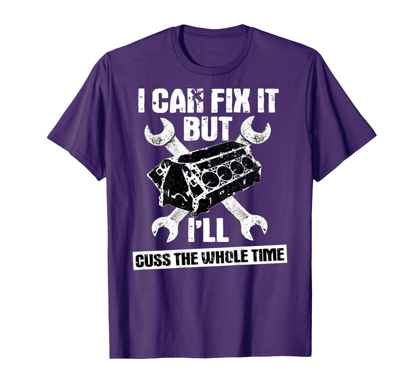 Mechanic Funny Car Repair Design On Back T-Shirt