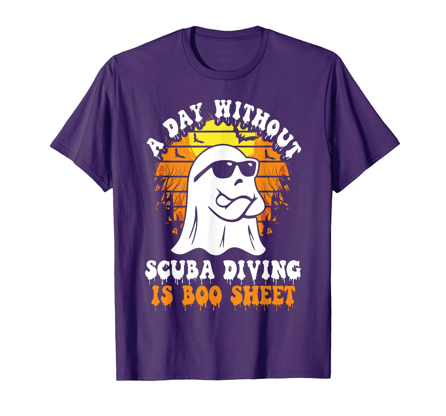 A Day Without Scuba Diving Is Boo Sheet Funny Halloween T-Shirt