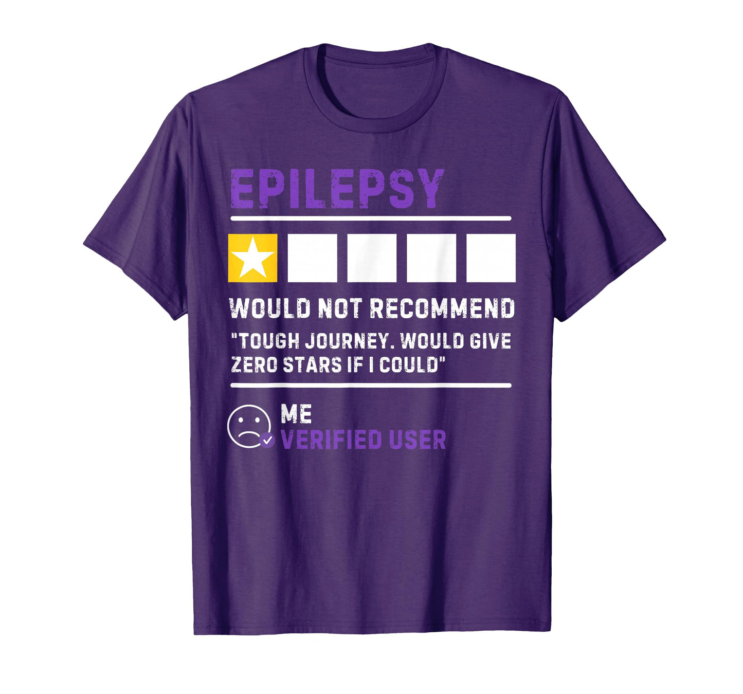 Would not Recommend Seizure Support Epilepsy Awareness T-Shirt