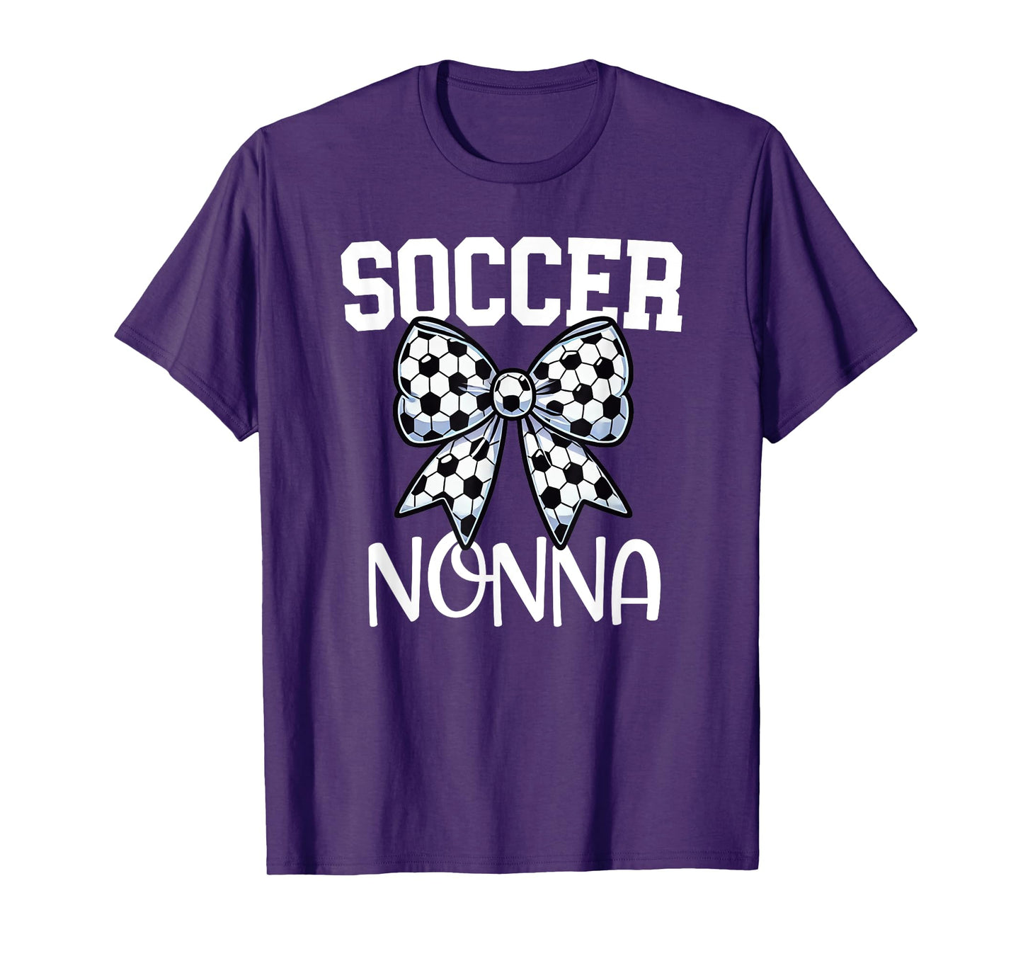 Soccer Nonna - Soccer Grandma Game day - Italian - Bow T-Shirt
