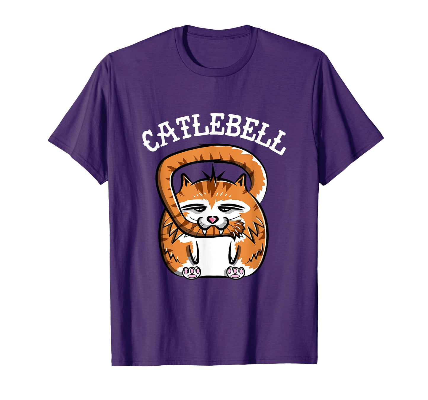 Catlebell Kettlebell Cat Workout T Shirt Gym Cat lover T-Shirt for Men Women Kids