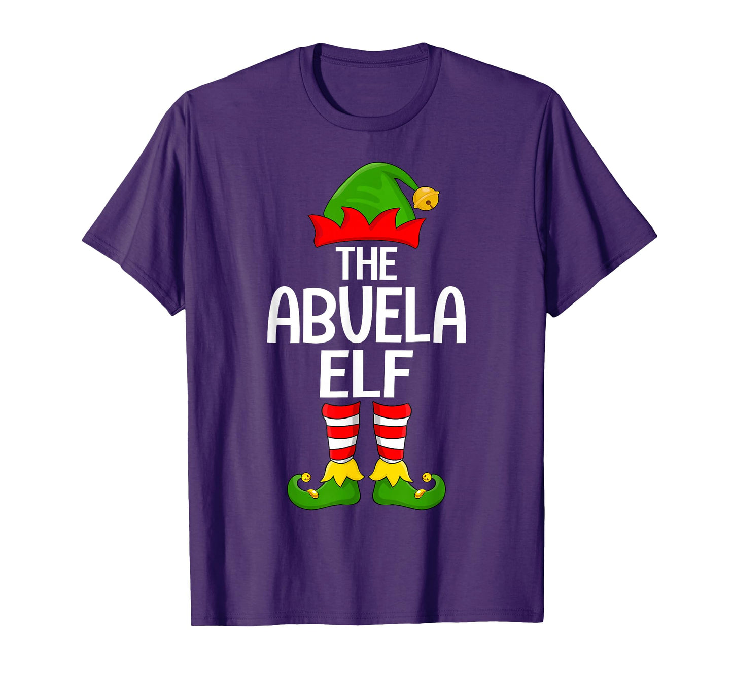 Abuela Elf Xmas Matching Family Elf Squad Christmas T-Shirt