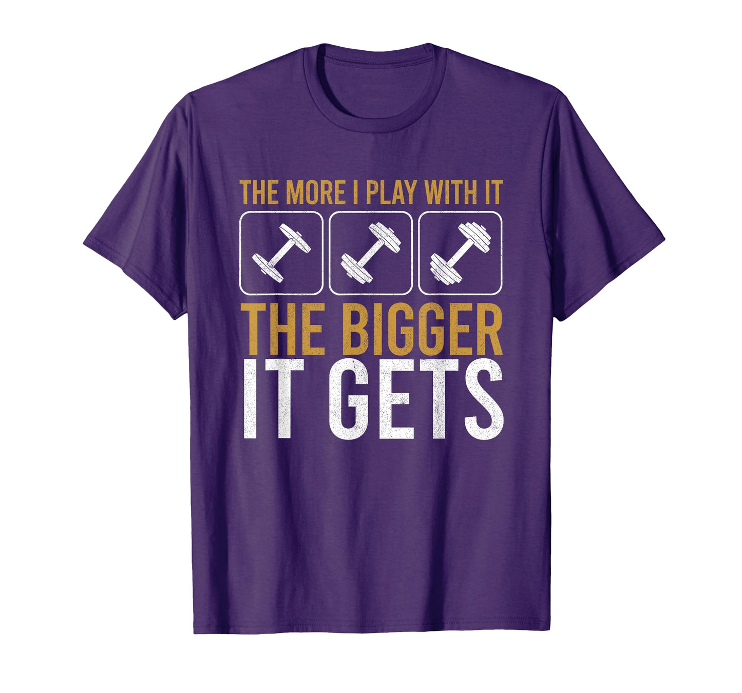 Muscles Get Bigger Bodybuilding Gym Workout Weightlifting T-Shirt