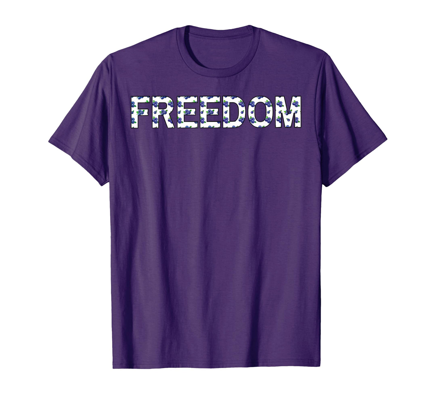 Vintage Freedom Design with Blueberries T-Shirt