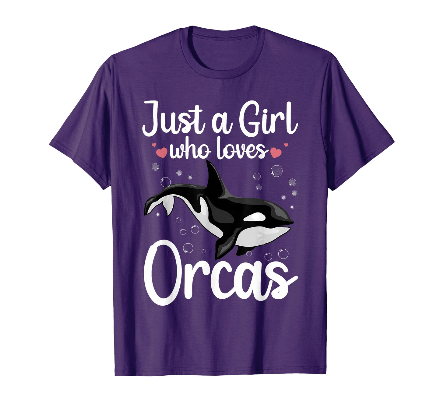 Cool Orca Whale Design For Girls Women Kids Ocean Orca Lover T-Shirt