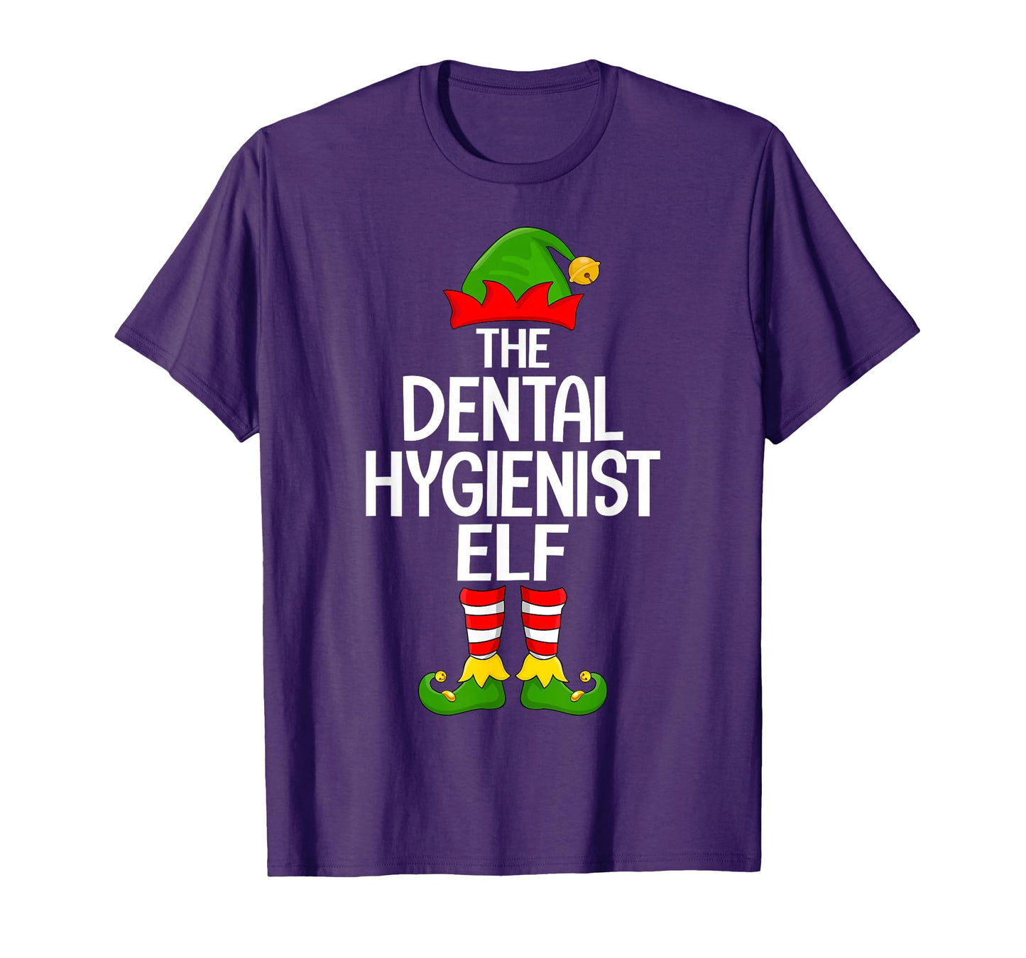 Dental Hygienist Elf Matching Family Elf Squad Christmas T-Shirt