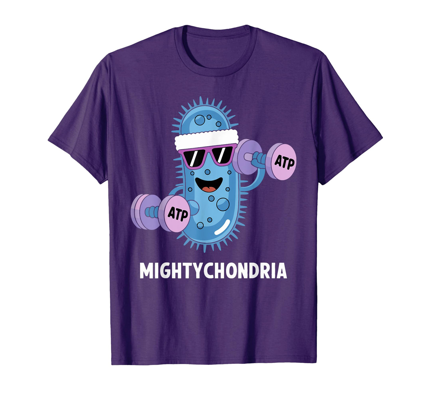 Mightychondria Funny Science Gym ATP Biology Workout T-Shirt