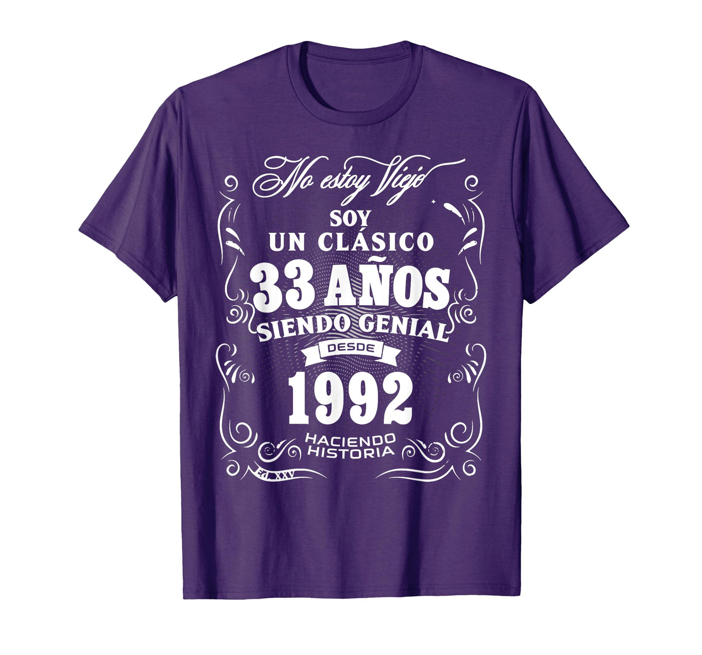 33rd Birthday gift for Men in Spanish Regalo cumpleanos 33 T-Shirt