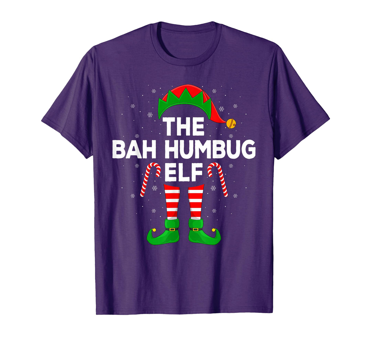 The Bah Humbug Elf Xmas Matching Family Elf Christmas T-Shirt