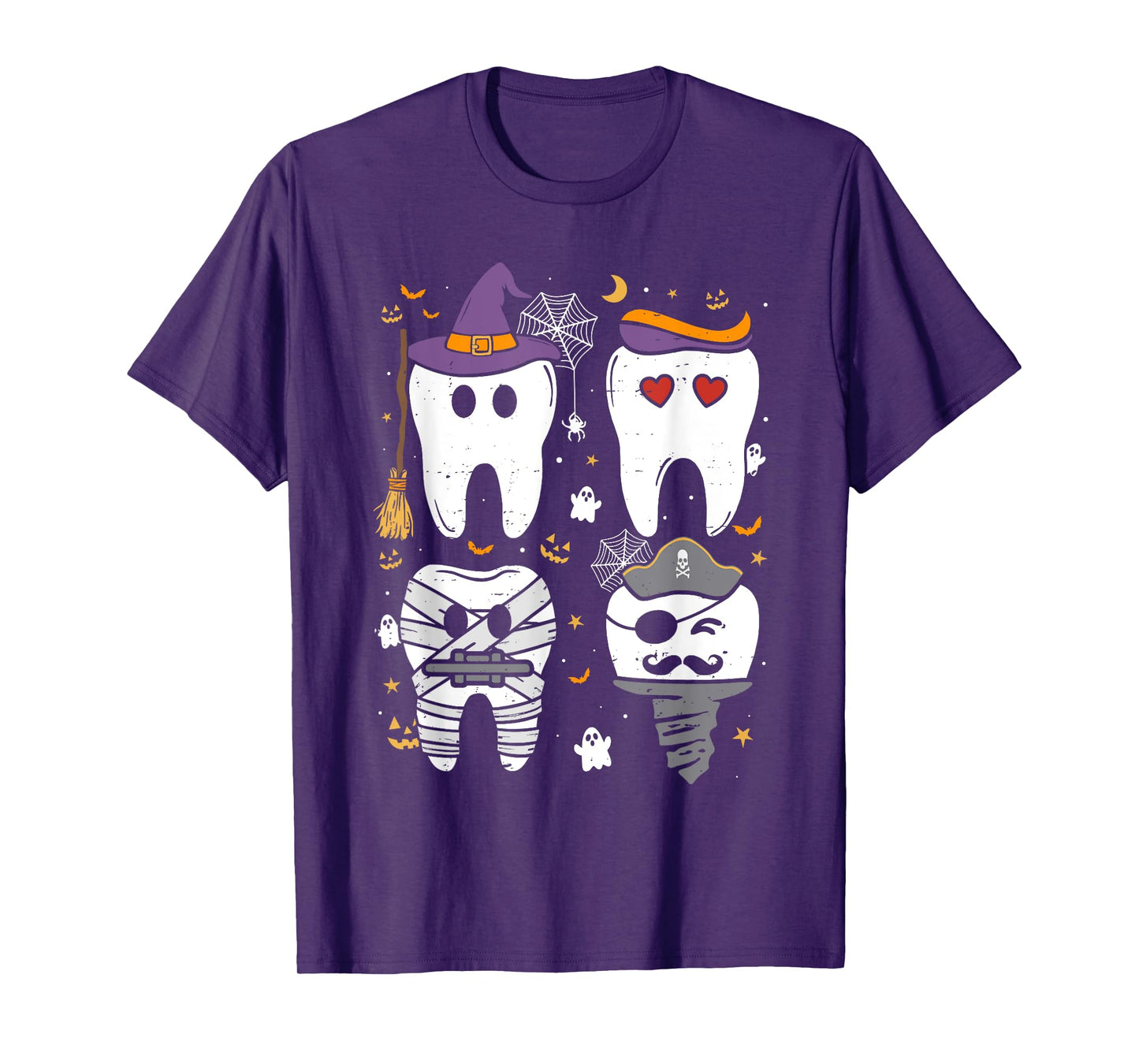 Dentist Witch Teeth Dental Crew Halloween Costume Men Women T-Shirt