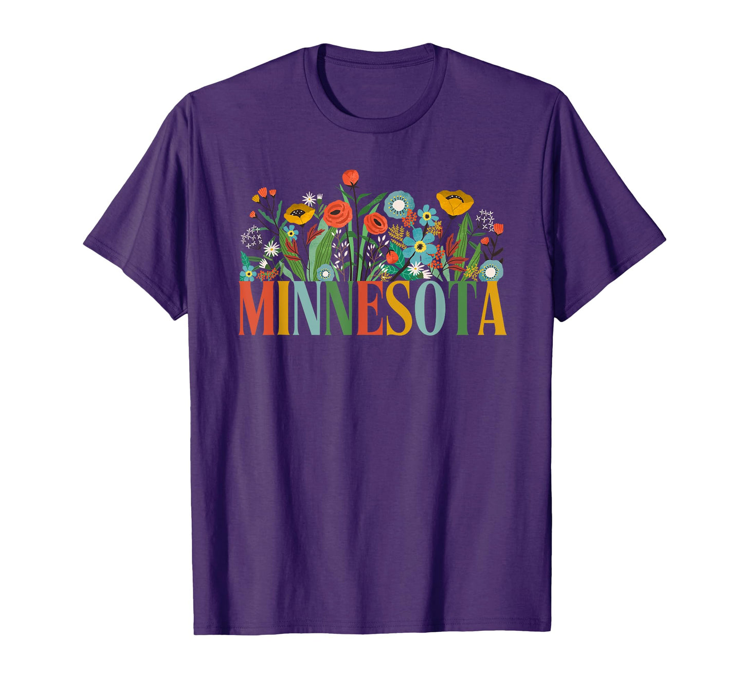 Minnesota Floral Vacation Group Matching T-Shirt
