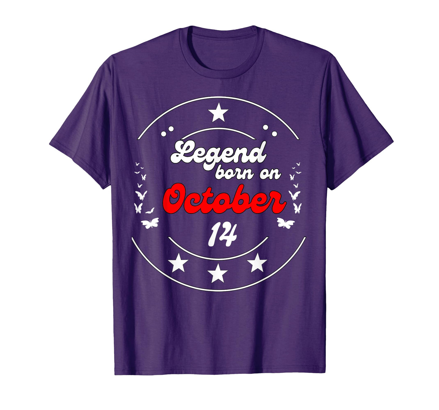 October 14 Birthday Legend Man Boy Since October 14th T-Shirt