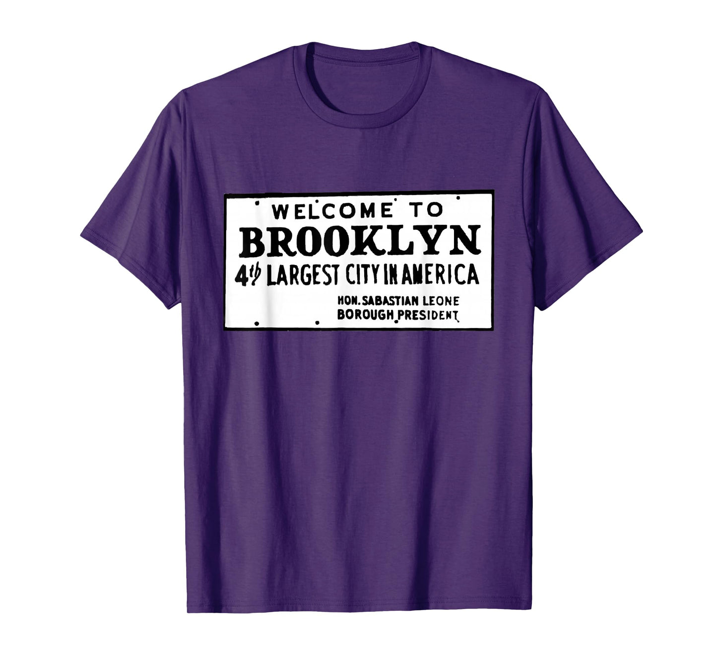 Old School Retro Welcome To Brooklyn Sign T-Shirt