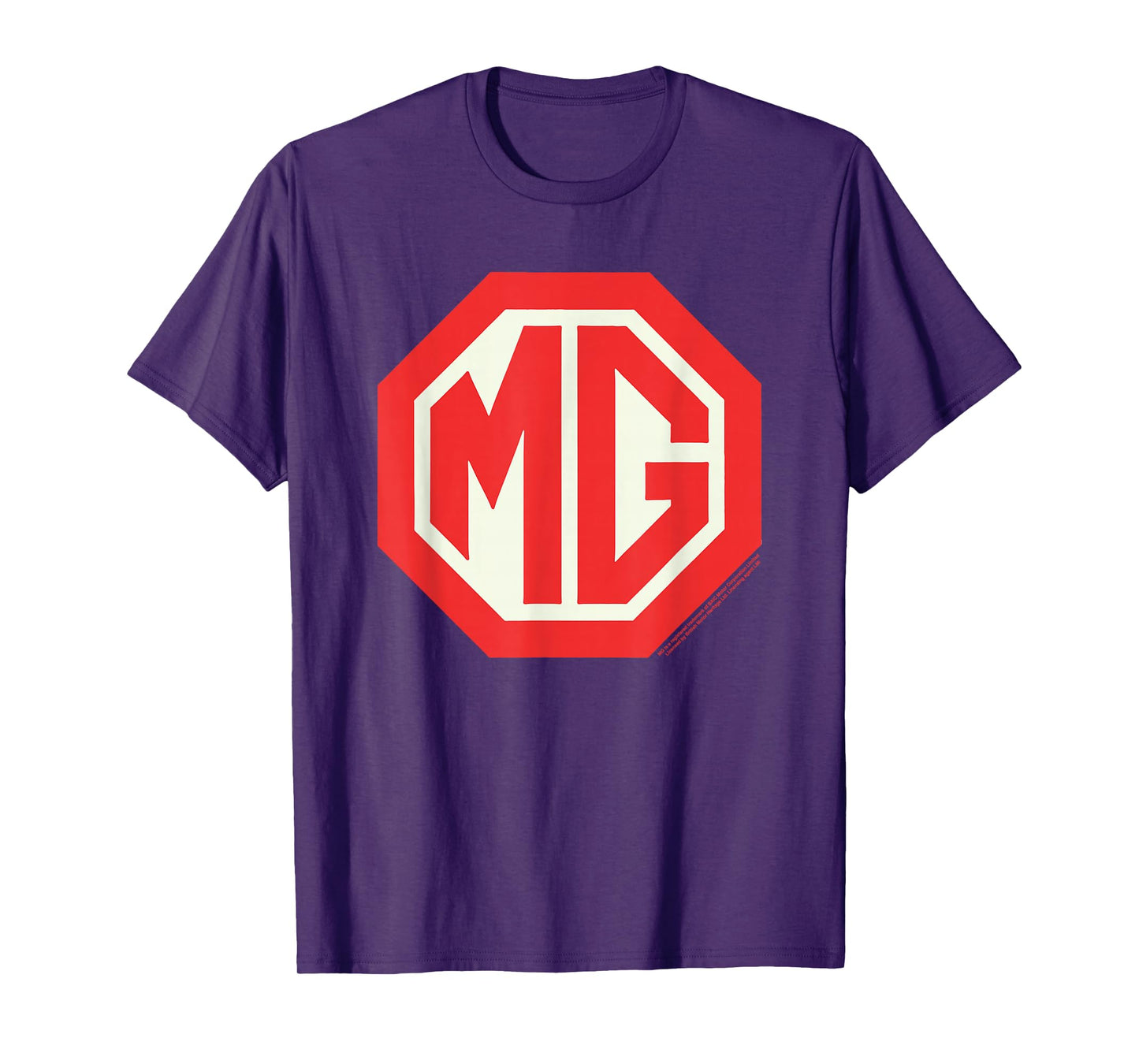 MG Car Retro Red Badge Logo T-Shirt