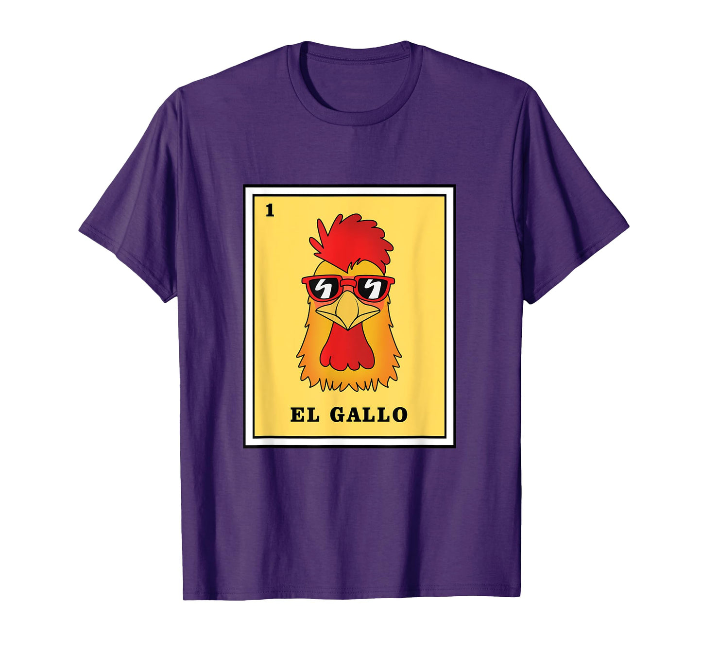 Funny Mexican Lottery Game El Gallo T-Shirt