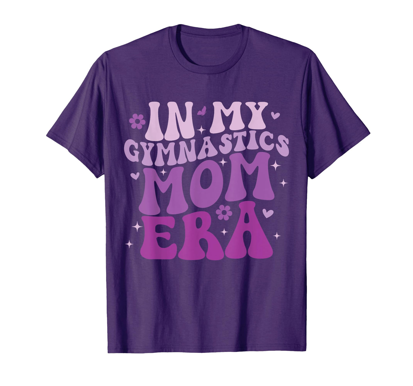 In My Gymnastics Mom Era Groovy Funny Gymnastics Birthday T-Shirt