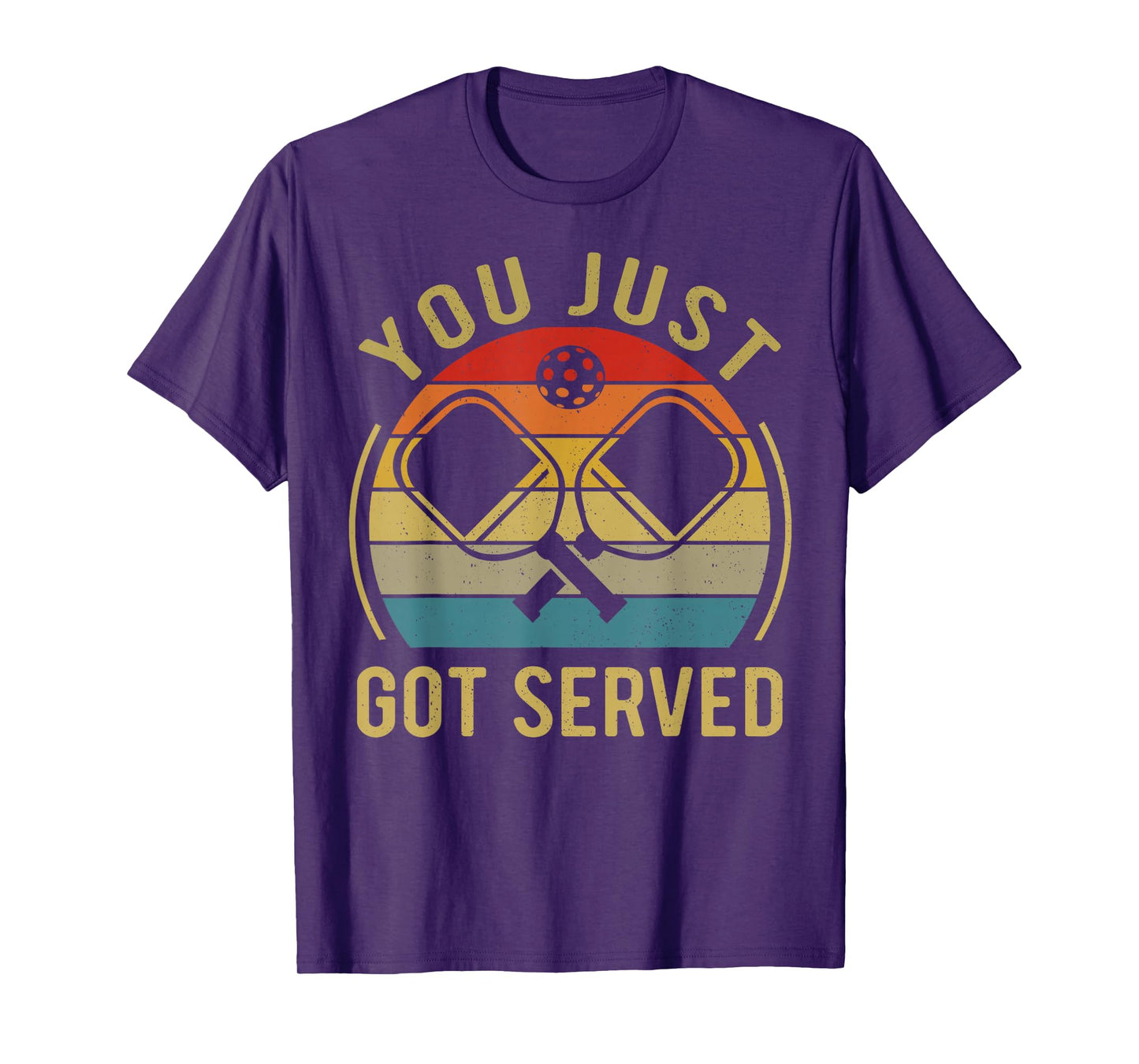 Funny Pickleball You Just Got Served Vintage Retro T-Shirt