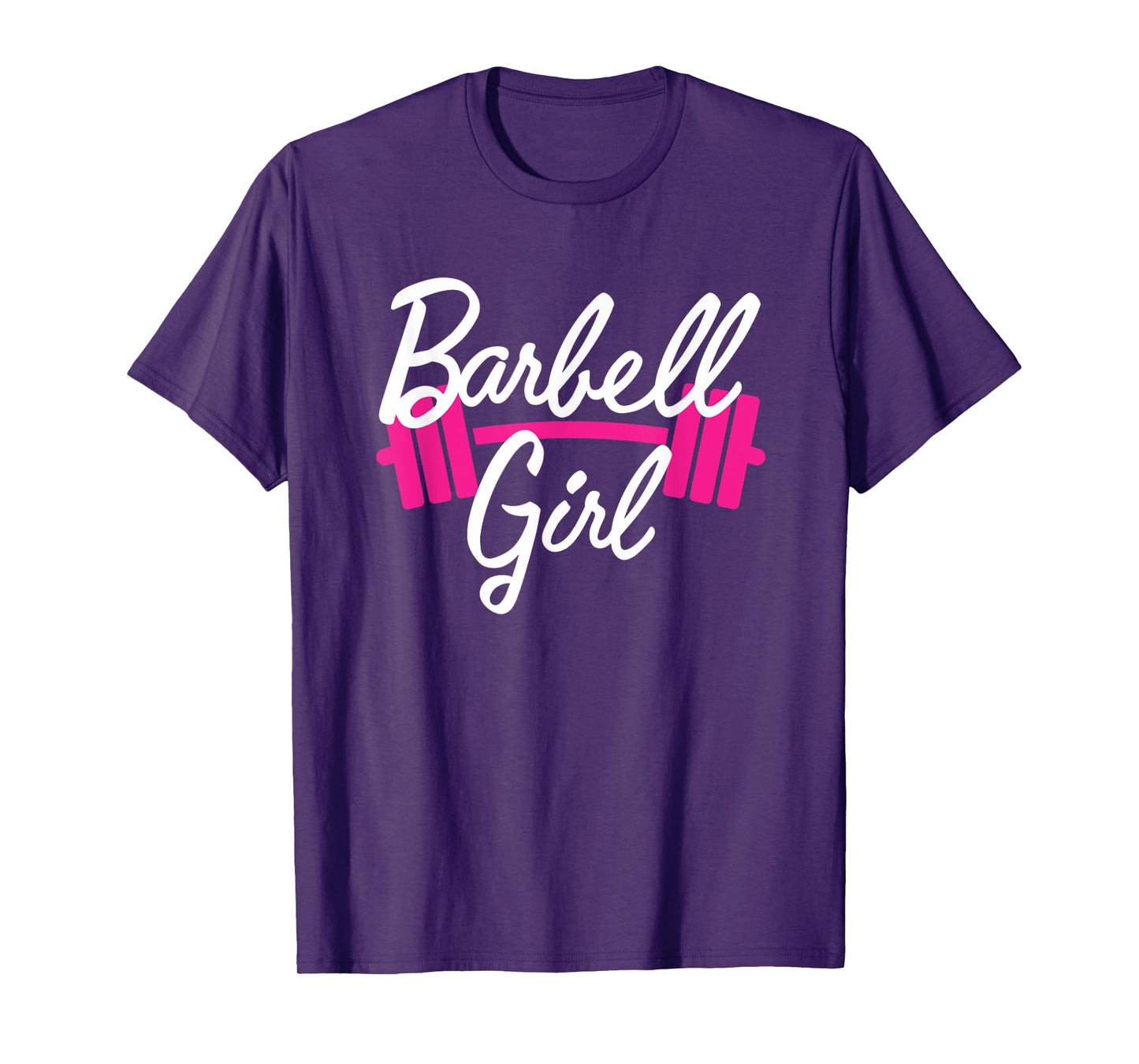 Mens Pink Barbell Girl Weightlifting Gym Pump Cover T-Shirt