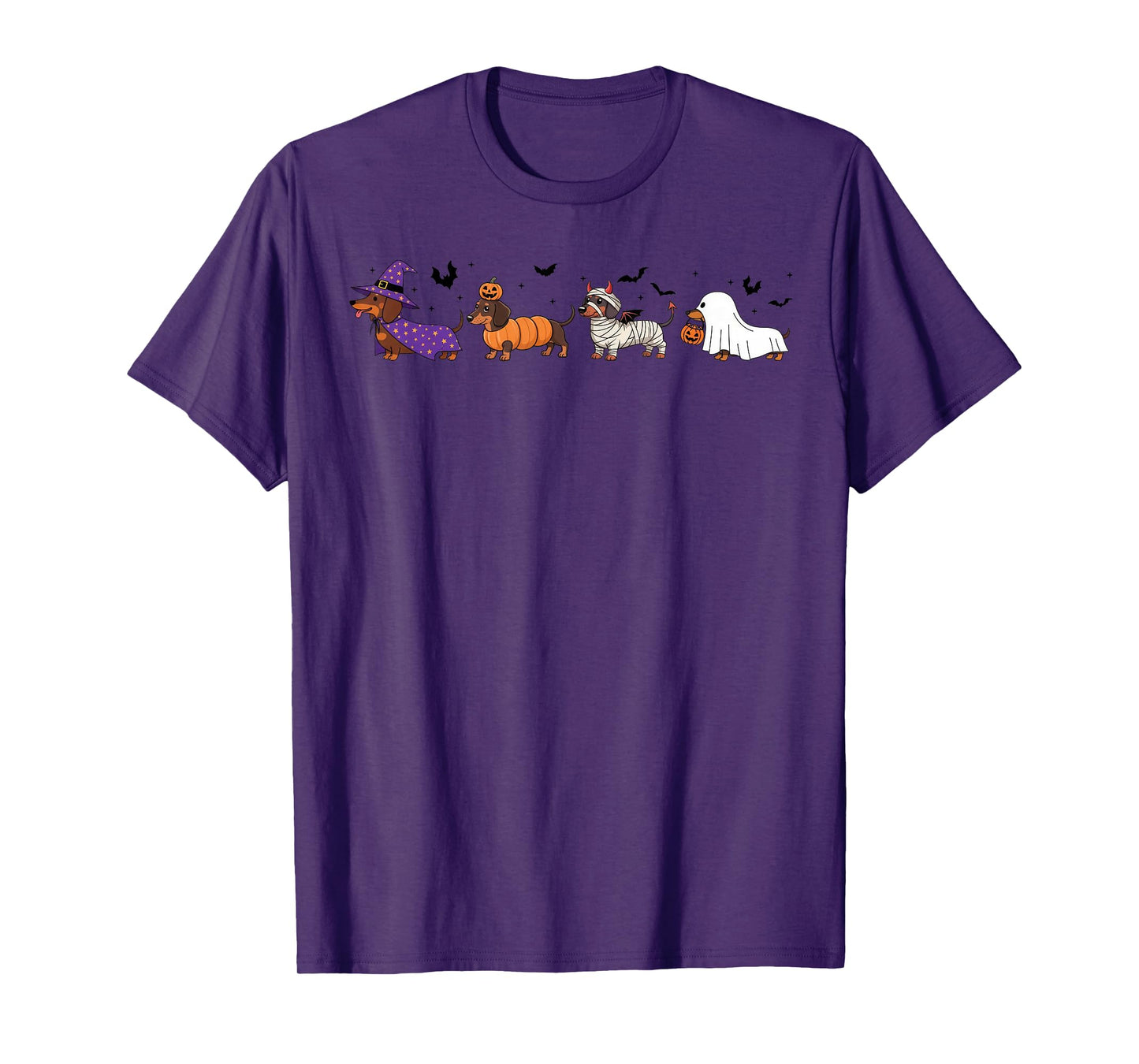 Dachshund Halloween Funny Dog Weiner T-Shirt