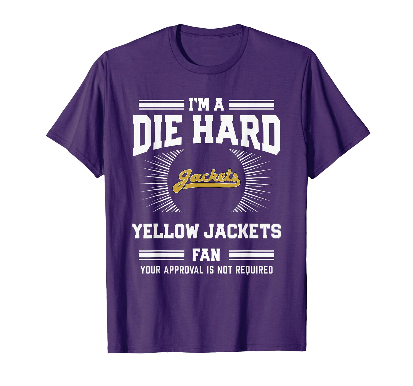 Springfield Yellow Jackets Logo Die Hard Fan HS T-Shirt
