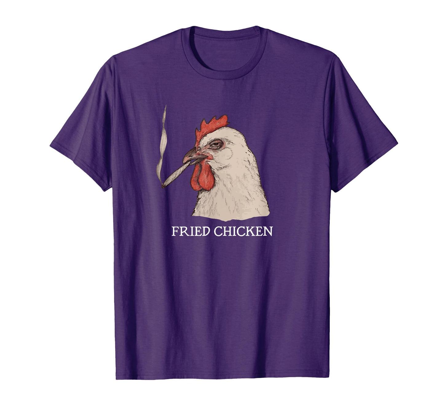 Fried Chicken 420 Smoking Marijuana, Funny Stoner, Weed Meme T-Shirt