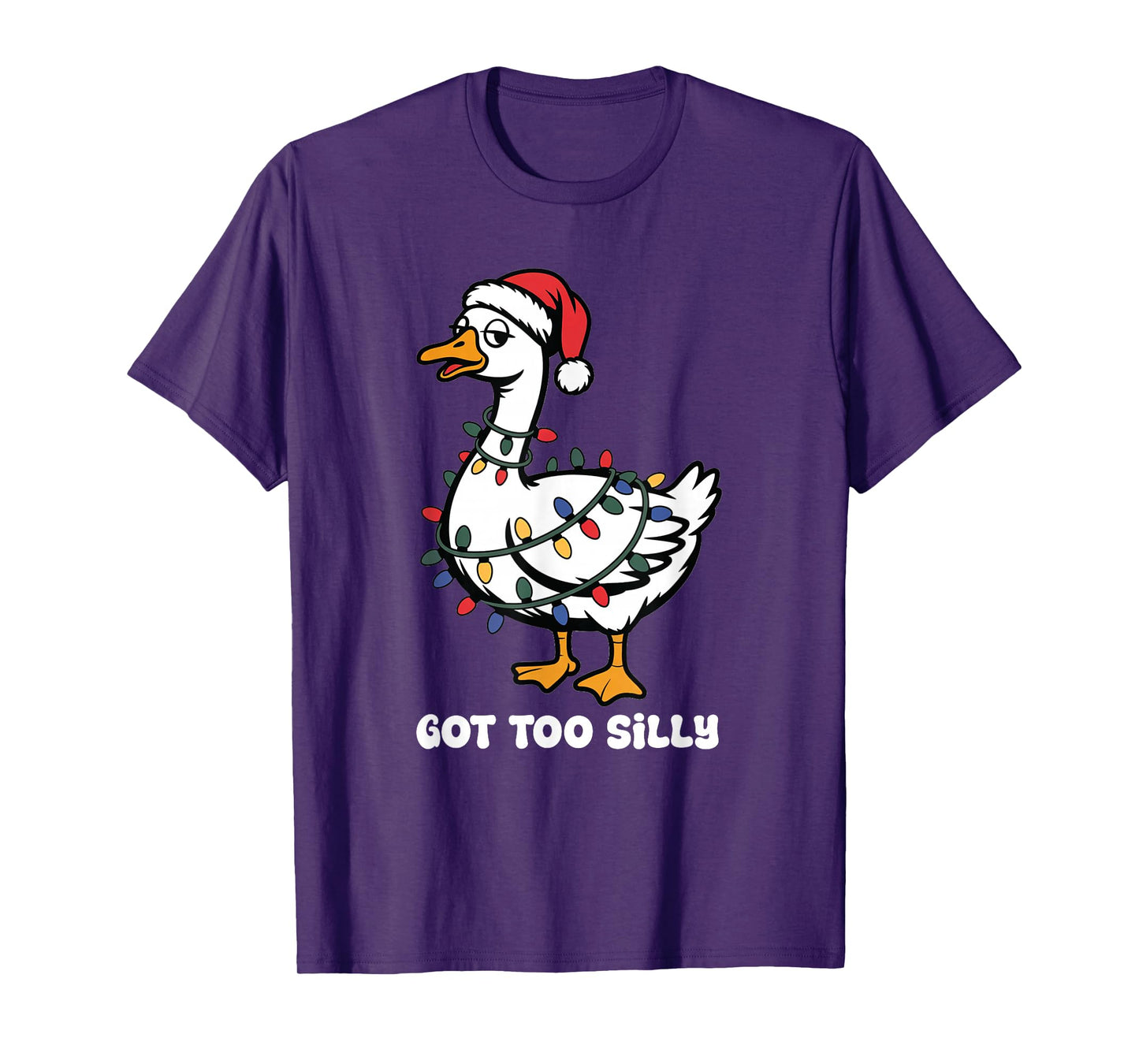 Got Too Silly Christmas Funny Santa Humor for Animal Lovers T-Shirt
