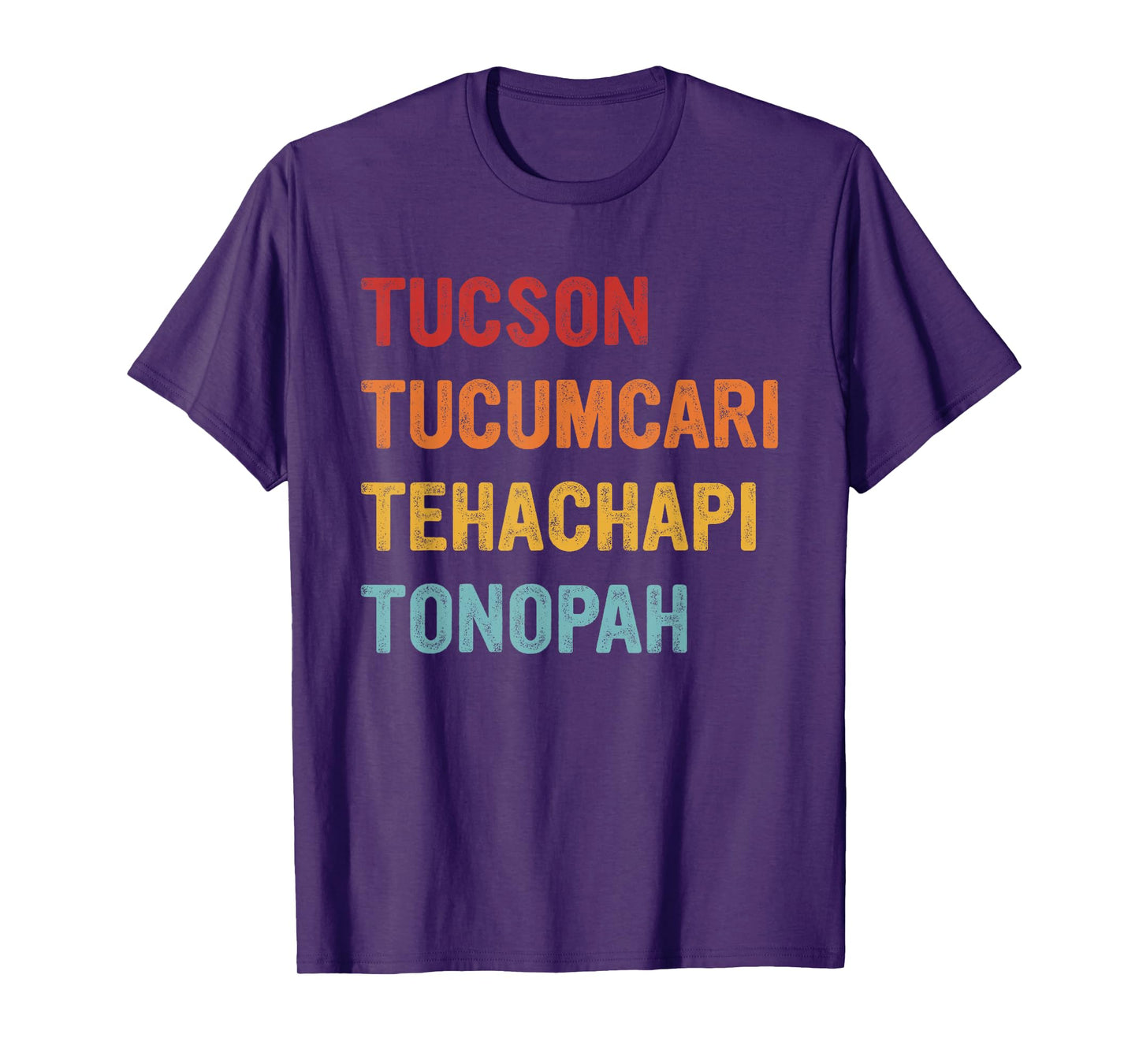 Tucson Tucumcari Tehachapi Tonopah Retro Americana Travel T-Shirt