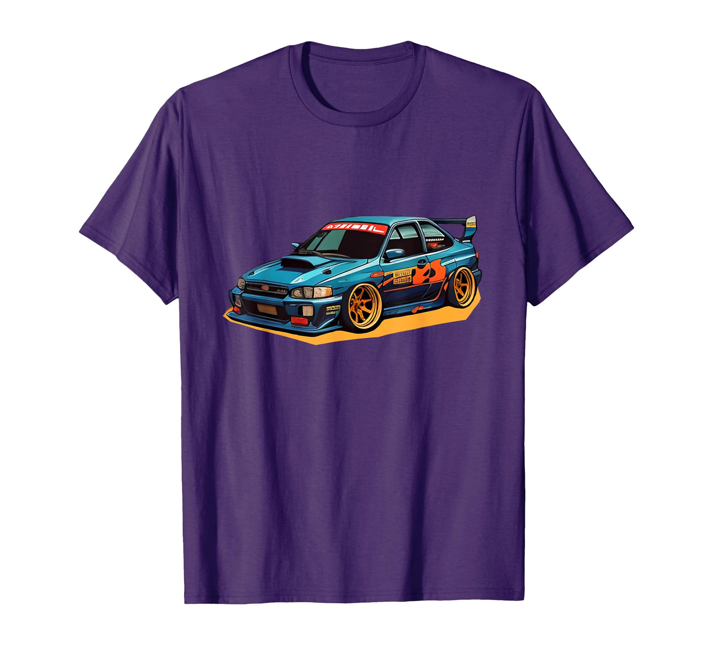 Sports Car Drift 90s Retro Cartoon Japanese T-Shirt