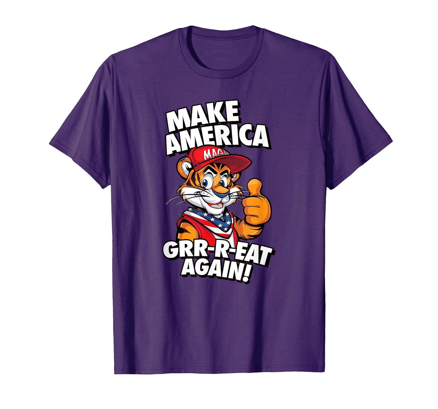 MAKE AMERICA GRR-R-EAT AGAIN Trump Tiger cereal parody 2024 T-Shirt