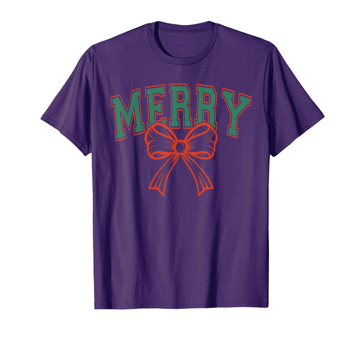 Merry Christmas Coquette Bow Xmas Family Pajamas Holiday T-Shirt