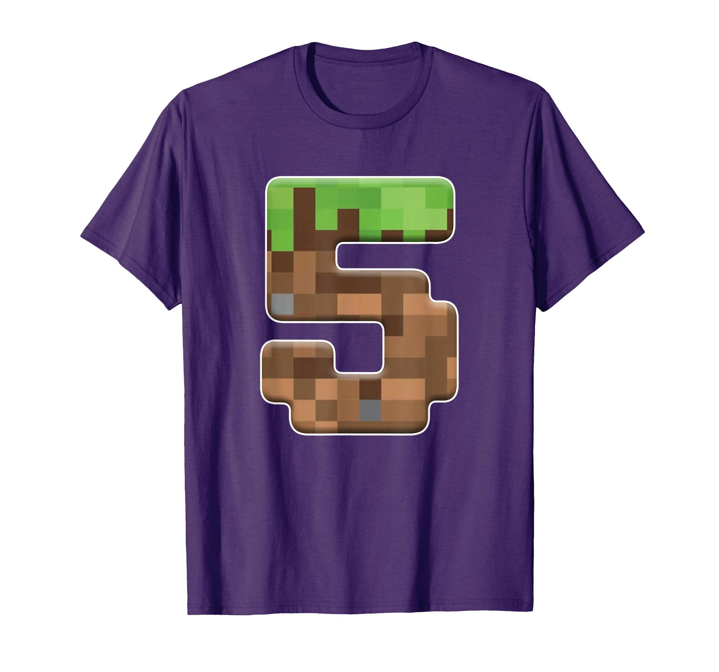 5th Birthday Boy 5 Years Old Bday Boy Game Pixel Number T-Shirt