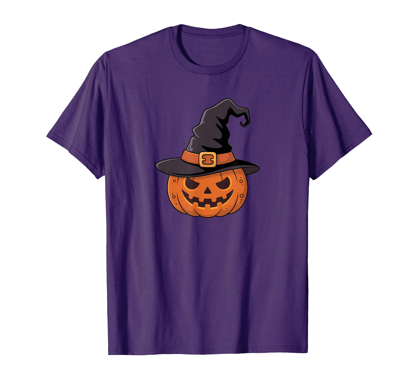 Spooky Halloween Pumpkin Witch Hat T-Shirt