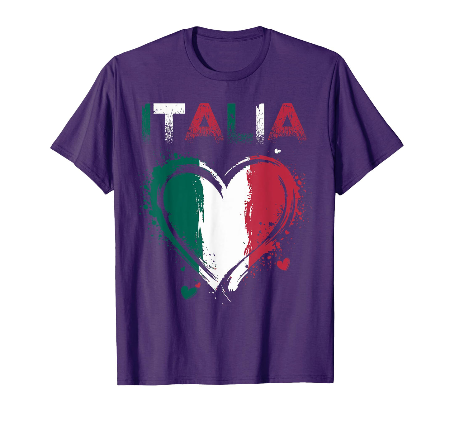 Vintage Italia Italian Flag Heart for Italy Men Women Kids T-Shirt